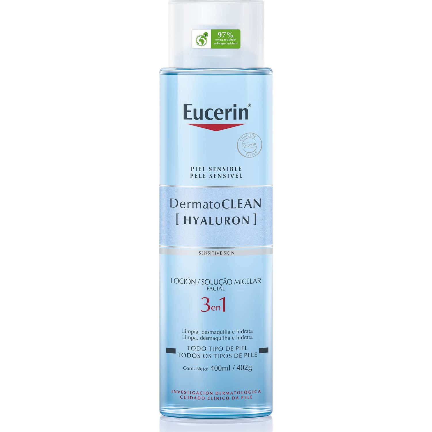 Eucerin DermatoClean Lotion Micellaire 3 en 1 400ml
