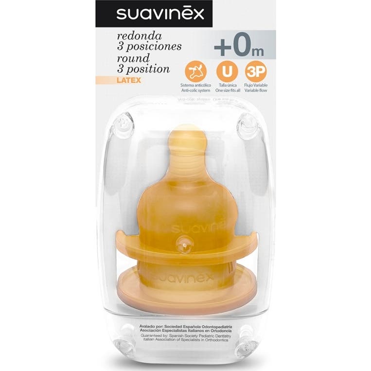 Suavinex™ Tétine en latex à large bouche taille 1 3 positions 2 Unités