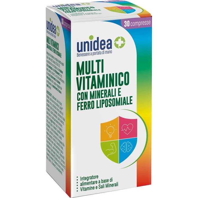 Unidea Multivitamine Minéraux et Fer Liposomal 30comp