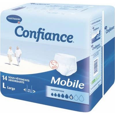 Hartmann Confiance Mobile 6 Gouttes L 14 Sous-Vêtements Absorbants