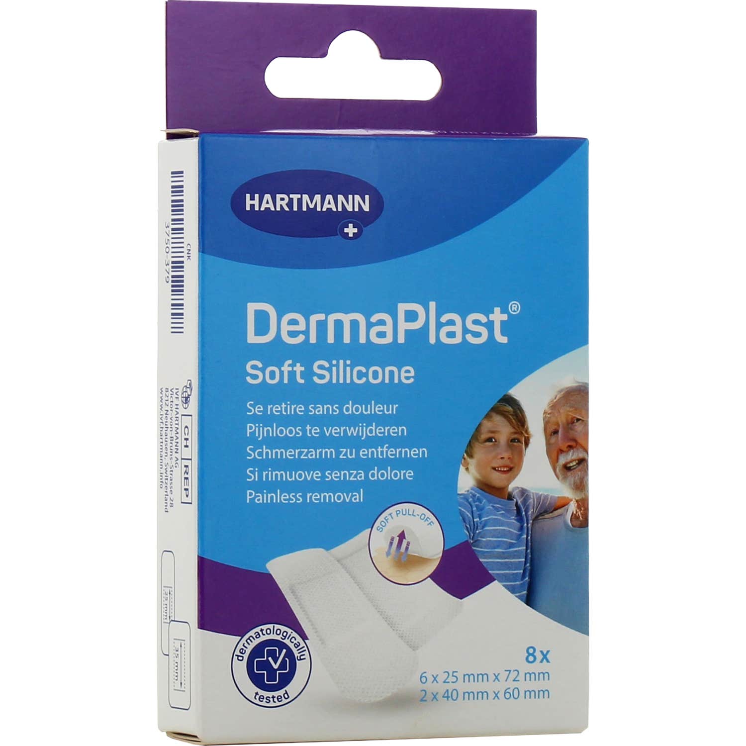 Dermaplast Soft Silicone Apósito 2 Tallas 8uds
