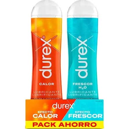 Durex Pack Lubrifiant Chaleur + Fraîcheur H2O 2x50ml