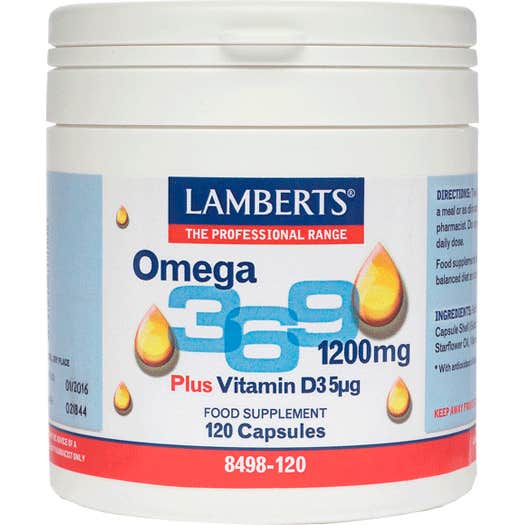Lamberts Omega-3,6,9+ Vitamine D3 120 Capsules