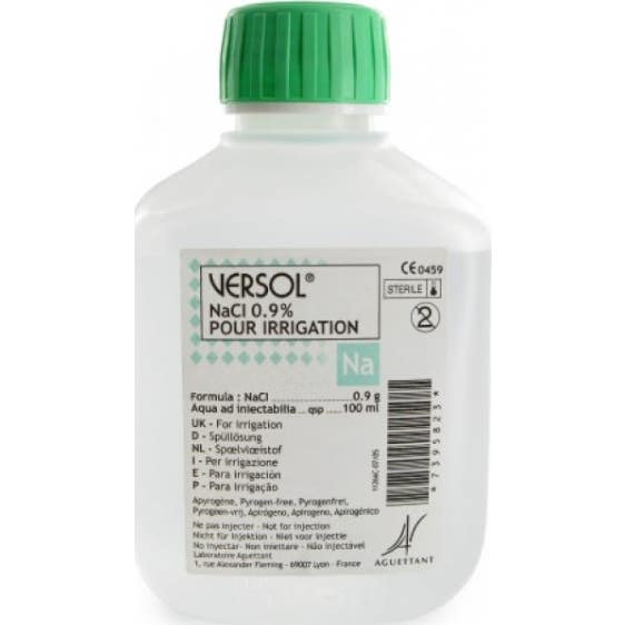 Aguettant Versol NaCl Sérum Physiologique pour Irrigation 500ml