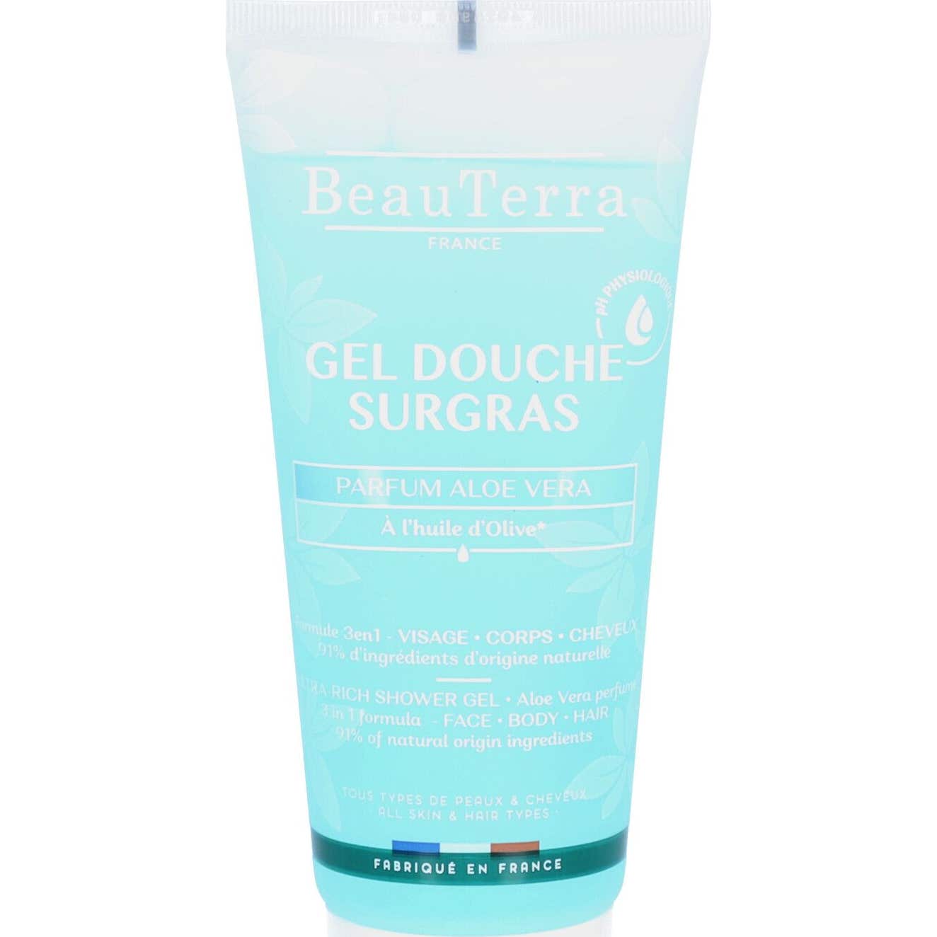BeauTerra Gel Douche Surgras Aloe Vera 200ml