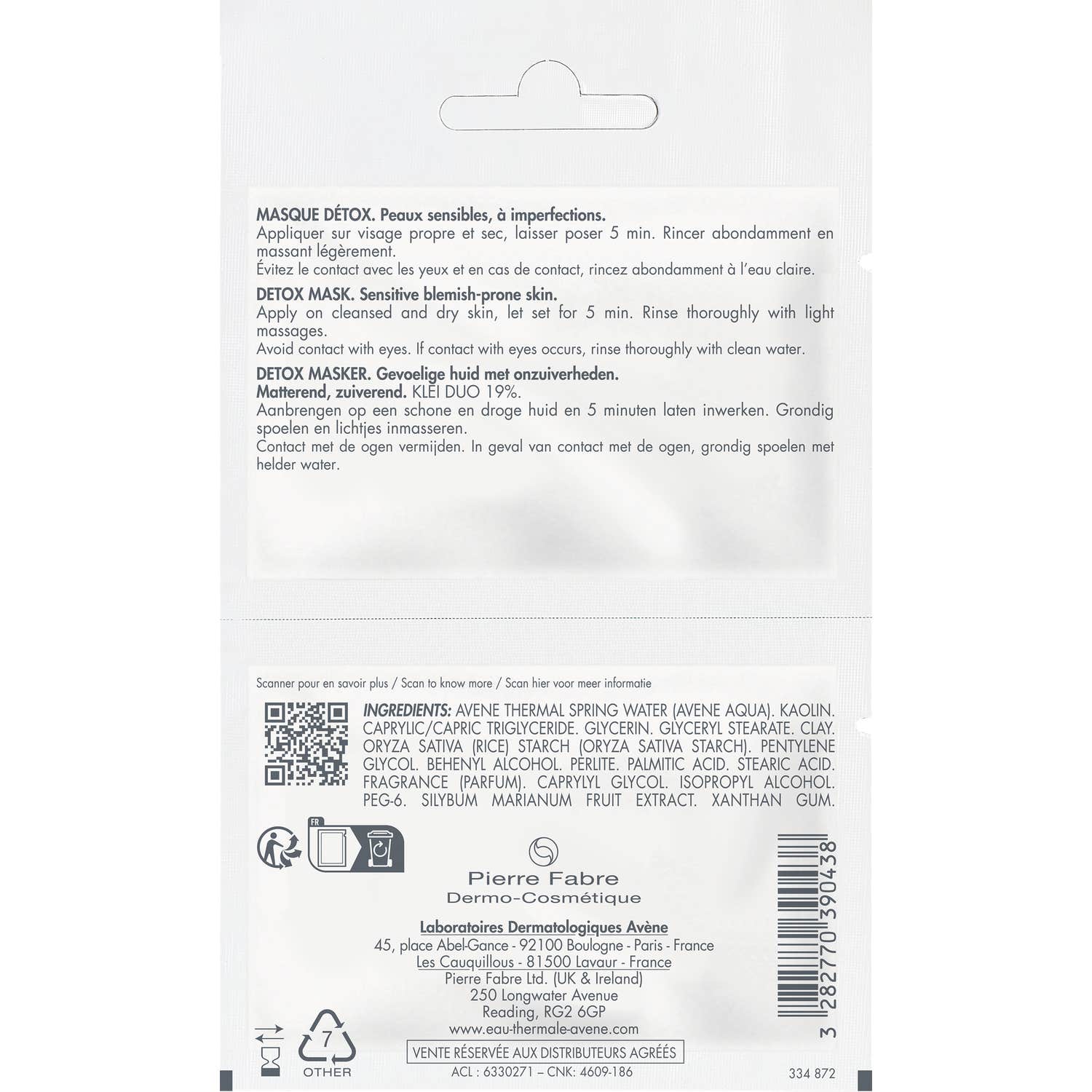 Avène Cleanance Masque Détox 2x6ml