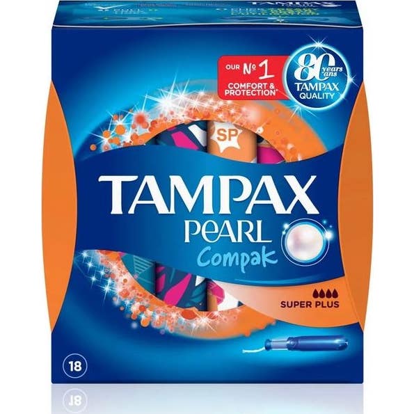 Tampax Compak Pearl Boîte Mixte 18uts