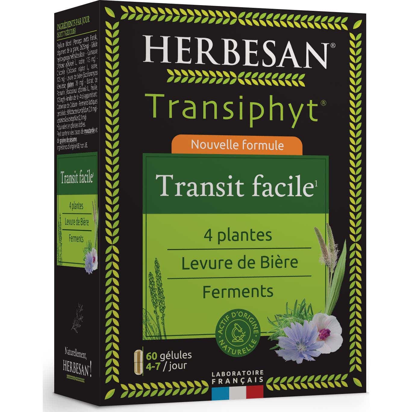 Herbesan Transiphyt Transit Facile 60 Gélules