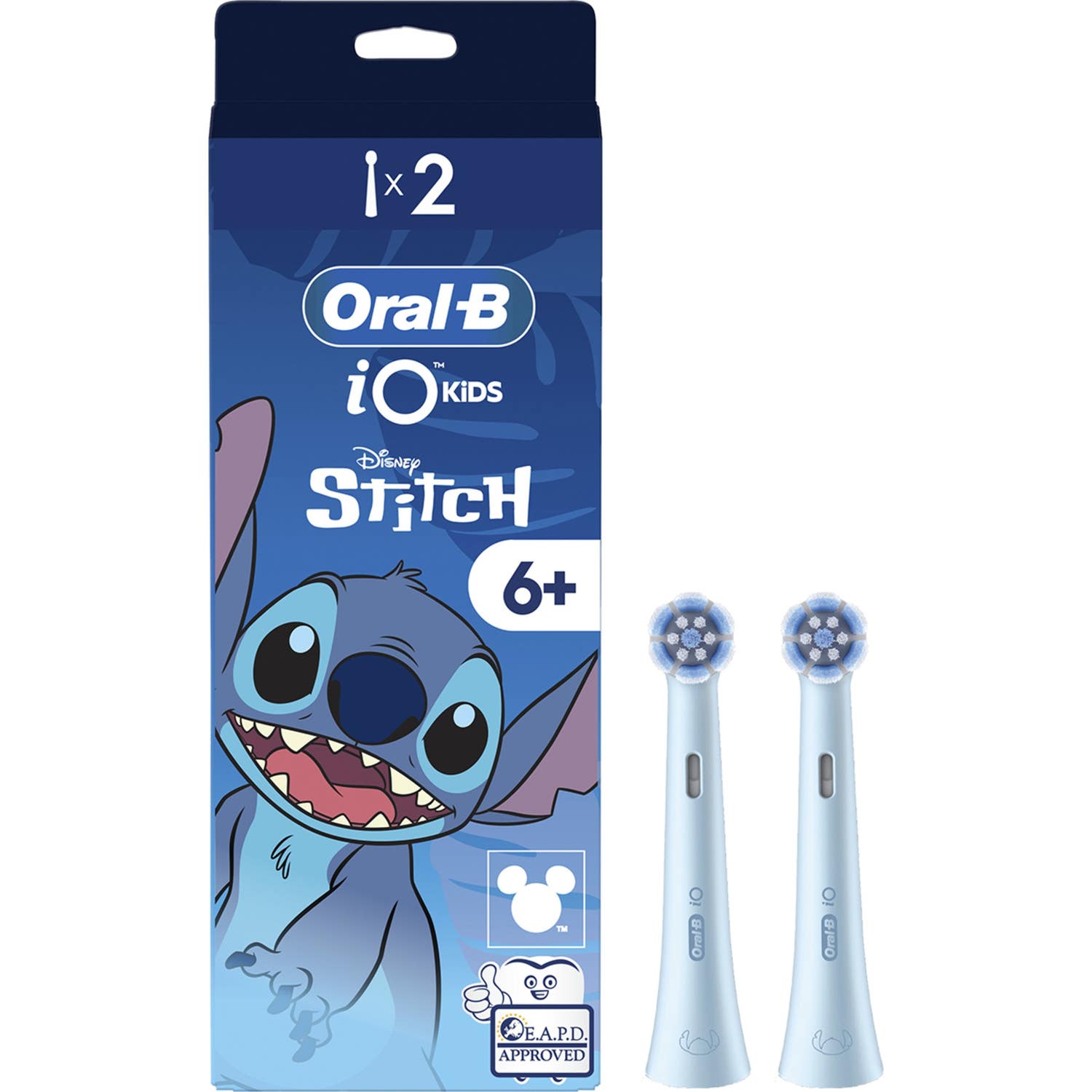 Oral-B I O Kids Disney Stitch Têtes de Brosse à Dents Électrique 2 unités