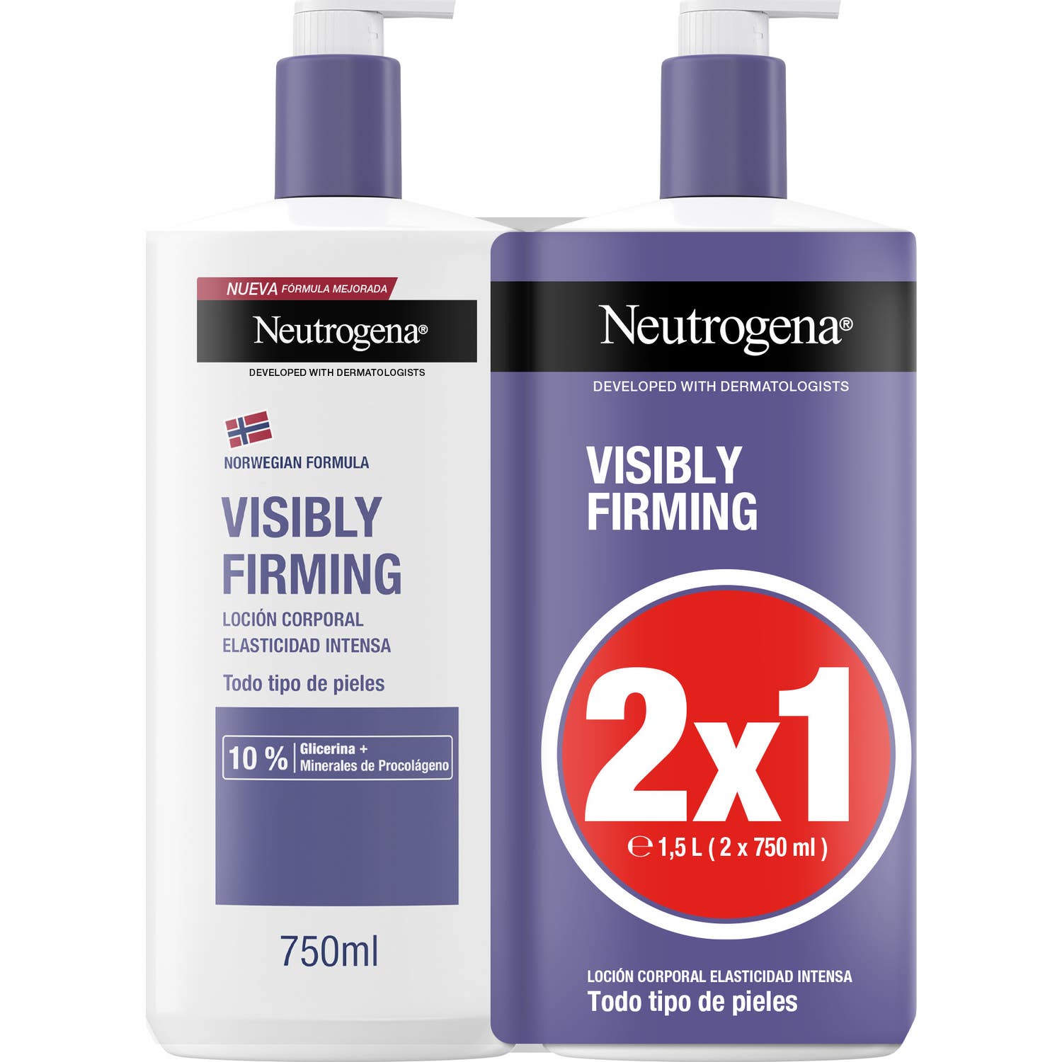 Neutrogena™ Visibly Firming Lotion Raffermissante 2x750ml