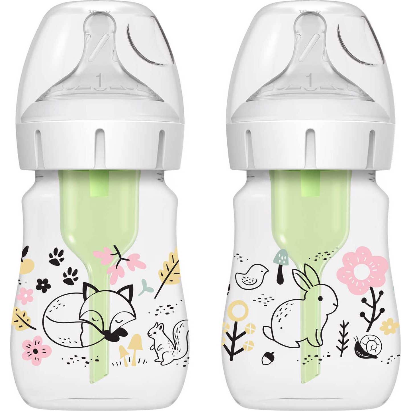 Dr. Brown'S Pack Options+ Biberón Boca Ancha Bosque Pp 2uds