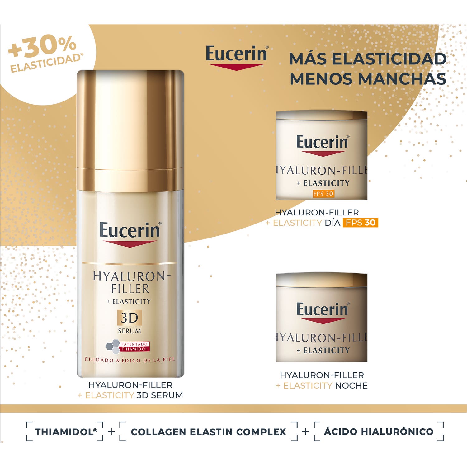 Eucerin Pack Hyaluron-Filler Elasticity 3D Sérum + Mini Elasticity Jour + Mini Elasticity Nuit