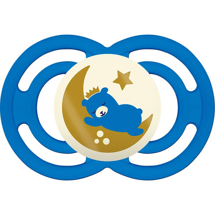 Mam Perfect Night Silicone Soother + 16 M Bleu