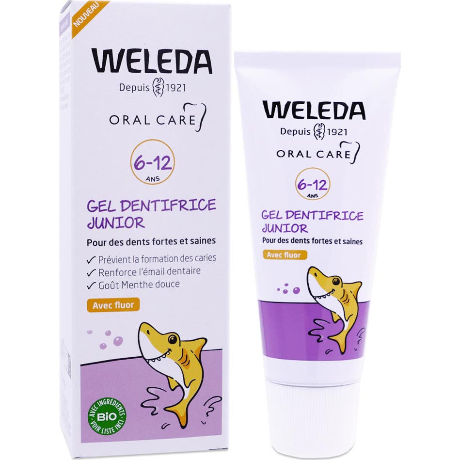 Weleda Gel Dentifrice Junior 6-12 Ans avec Fluor 50 ml