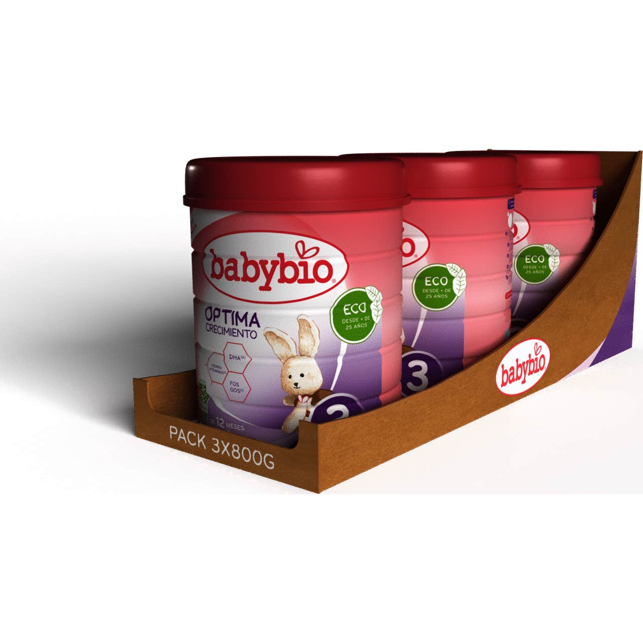 Babybio Optima 3 Croissance 3x800g