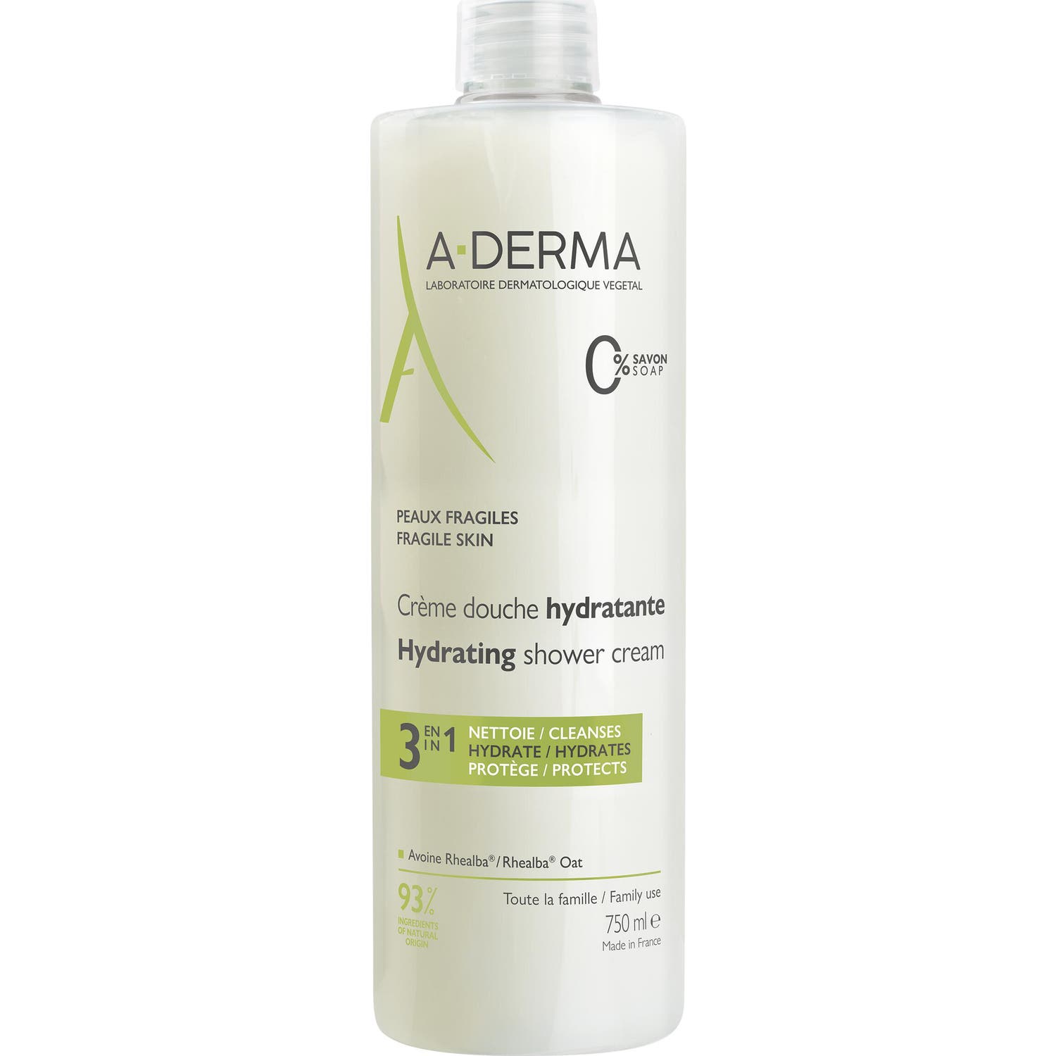 Aderma Crème Douche Hydratante 750ml