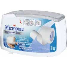 Micropore Esparadrapo Piel Sensible Blanco 2,5cmX5m 1ud