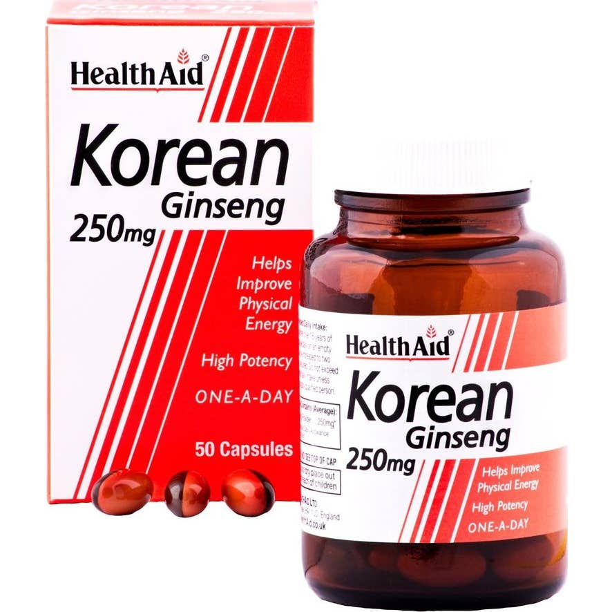 Health Aid Ginseng coréen 250mg 50caps