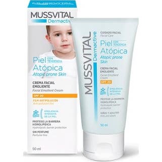 Mussvital Emollient Crème faciale pour la peau atopique SPF20 75ml