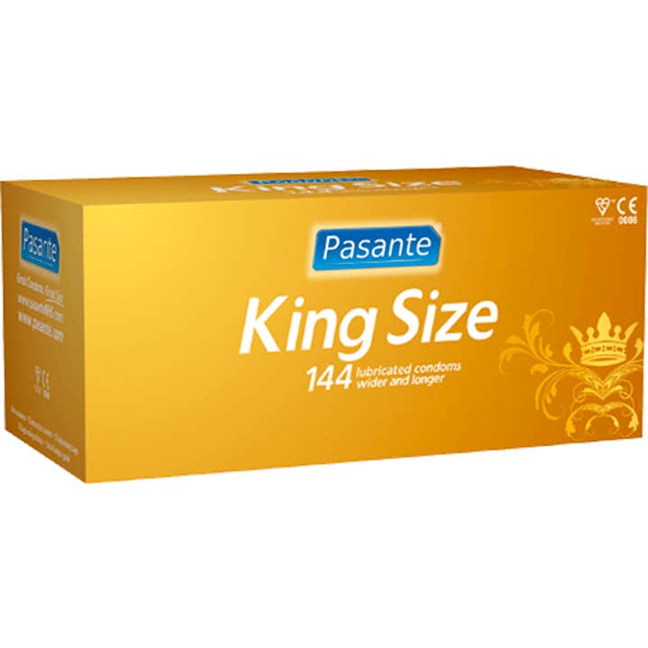 Pasante Préservatifs King Plus Longs et Plus Larges 144uts
