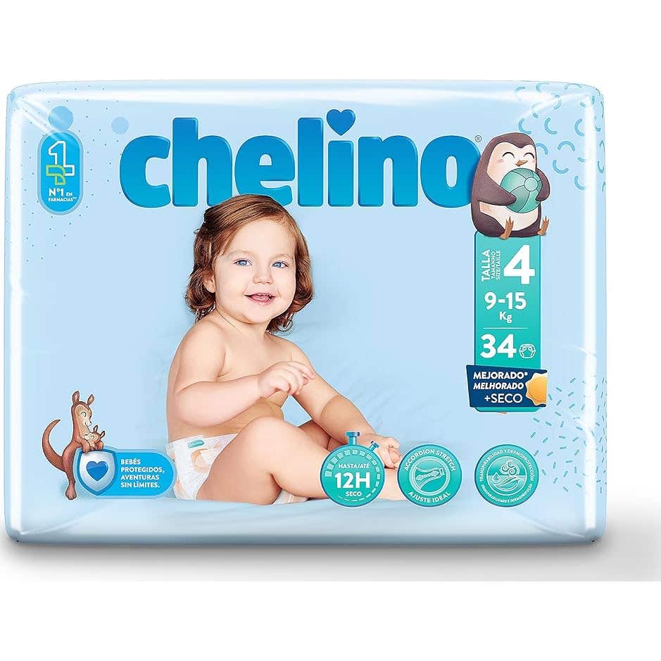 Chelino Couche Enfants Goutte T4 9-15Kg 34uts