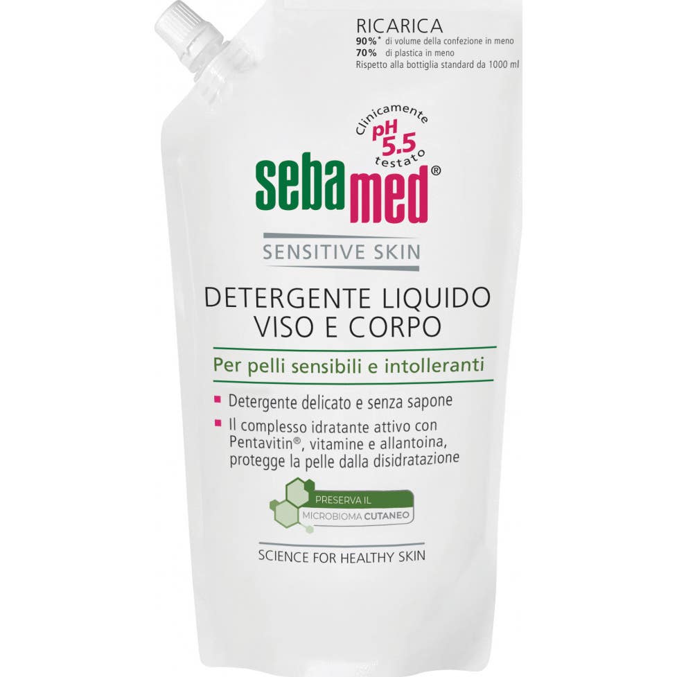 Sebamed Limpiador Líquido Facial Corporal Recargo 1L
