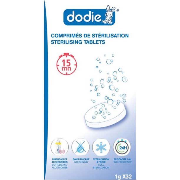 Dodie Comprimés De Stérilisation À Froid 32 Comprimés