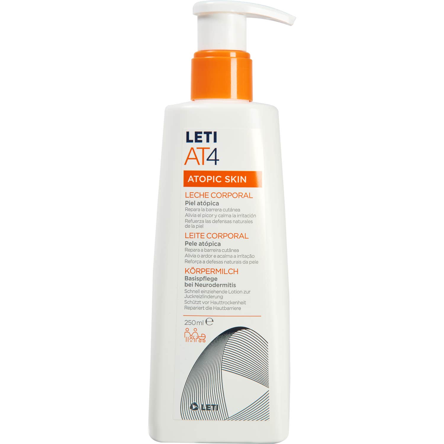 LetiAT4 Atopic Skin Lait Corps 250ml