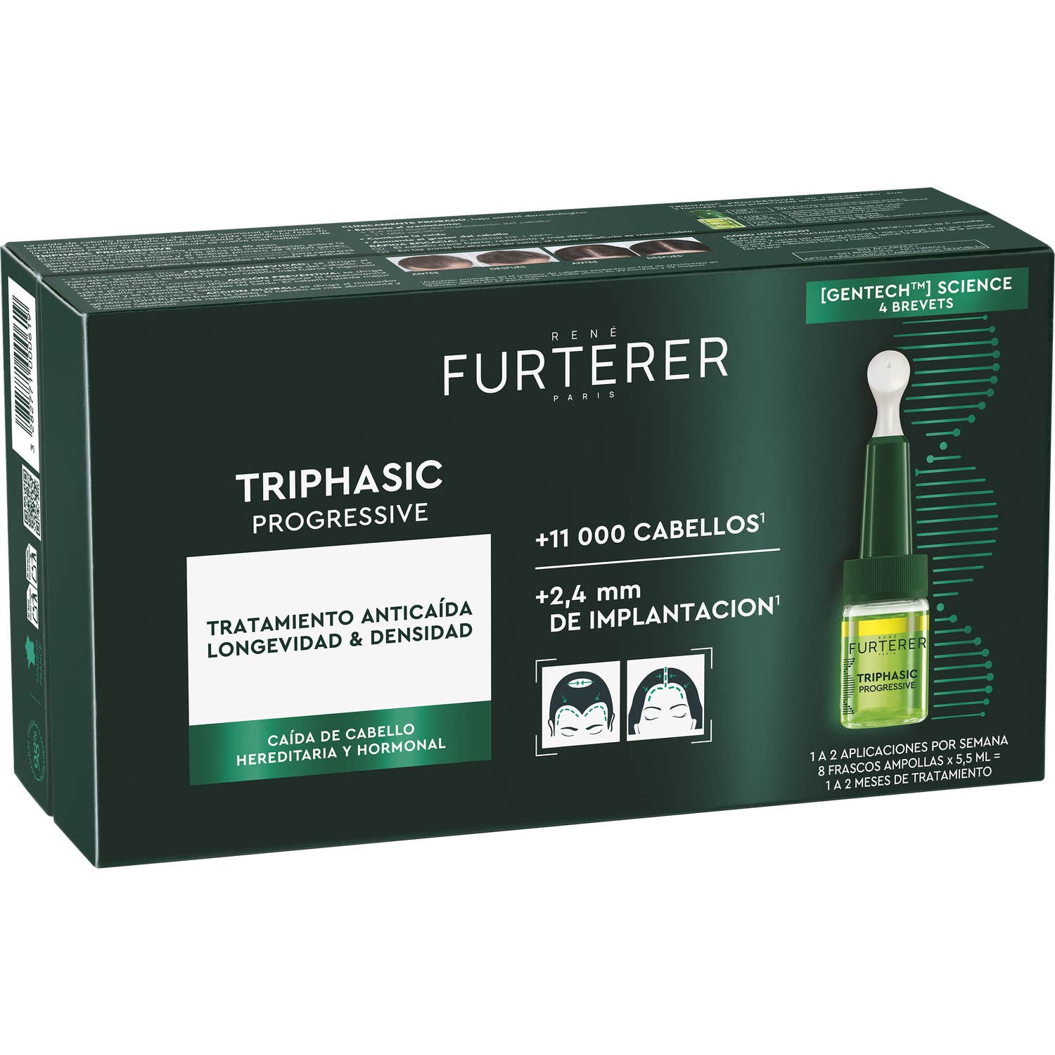 René Furterer Triphasic Progressive Traitement Anti-Chute 8x5,5ml