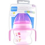 MAM Tétine douce en silicone 6+m Rose 150 ml