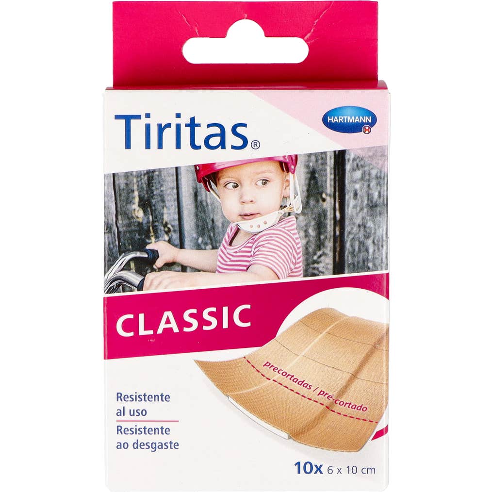 Tiritas™ tissu pré-découpé 1x6 cm 10 pcs