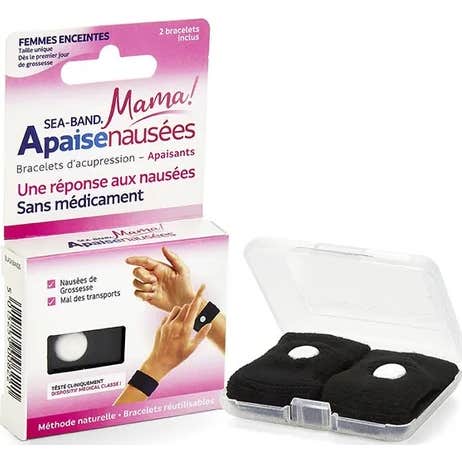 Sea Band Apaise Nausees Bracelet d'Acupression Mama 2 Unités
