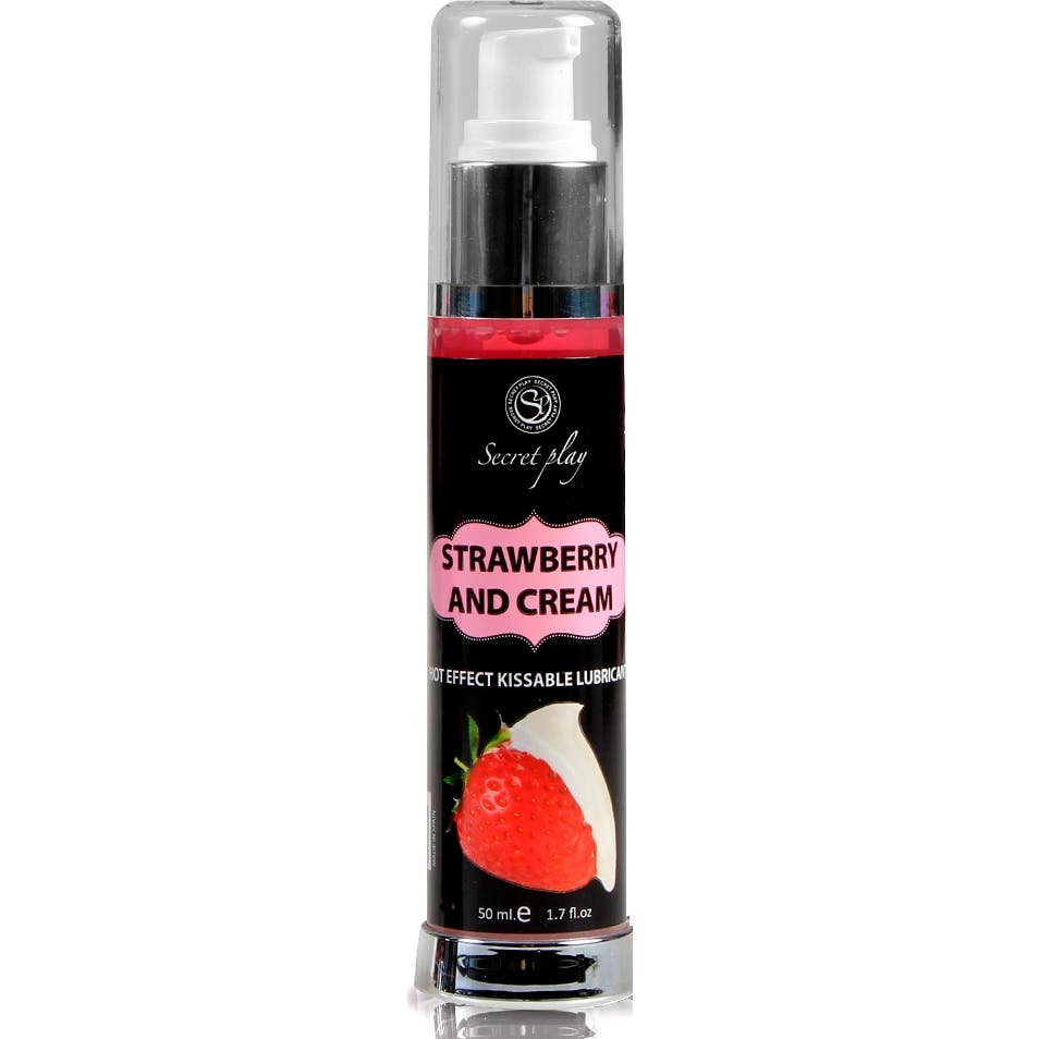 Secret Play Lubrifiant à effet thermique Fraises avec crème 50ml