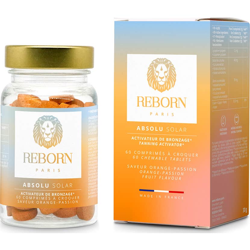 Reborn Paris Absolu Solar Activateur De Bronzage 60 Comprimés