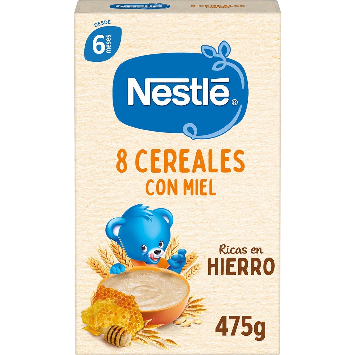 Purée de nid d'abeille 8 céréales miel 475g
