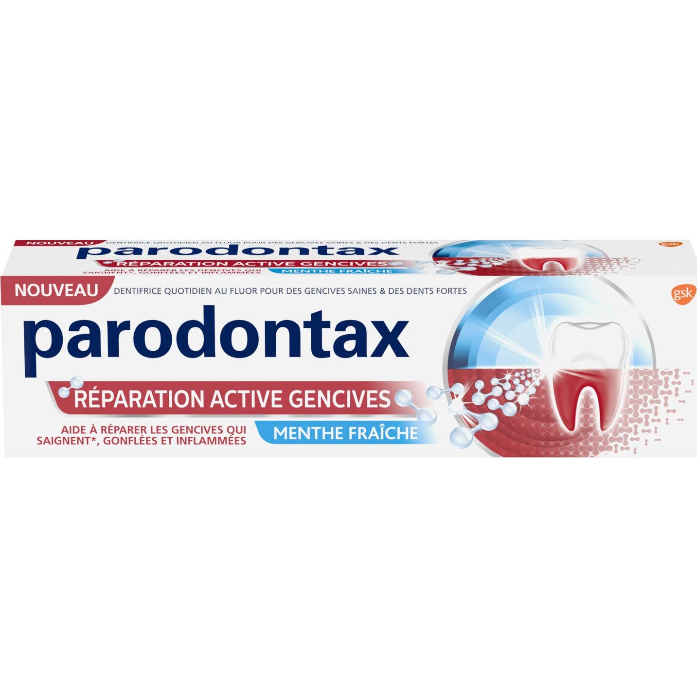 Parodontax Dentifrice Réparation Gencives Menthe Fraîche 75ml