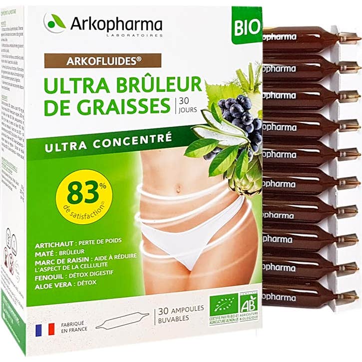 Arkopharma Arkofluides Ultra Brûleur de Graisses Bio 30amp