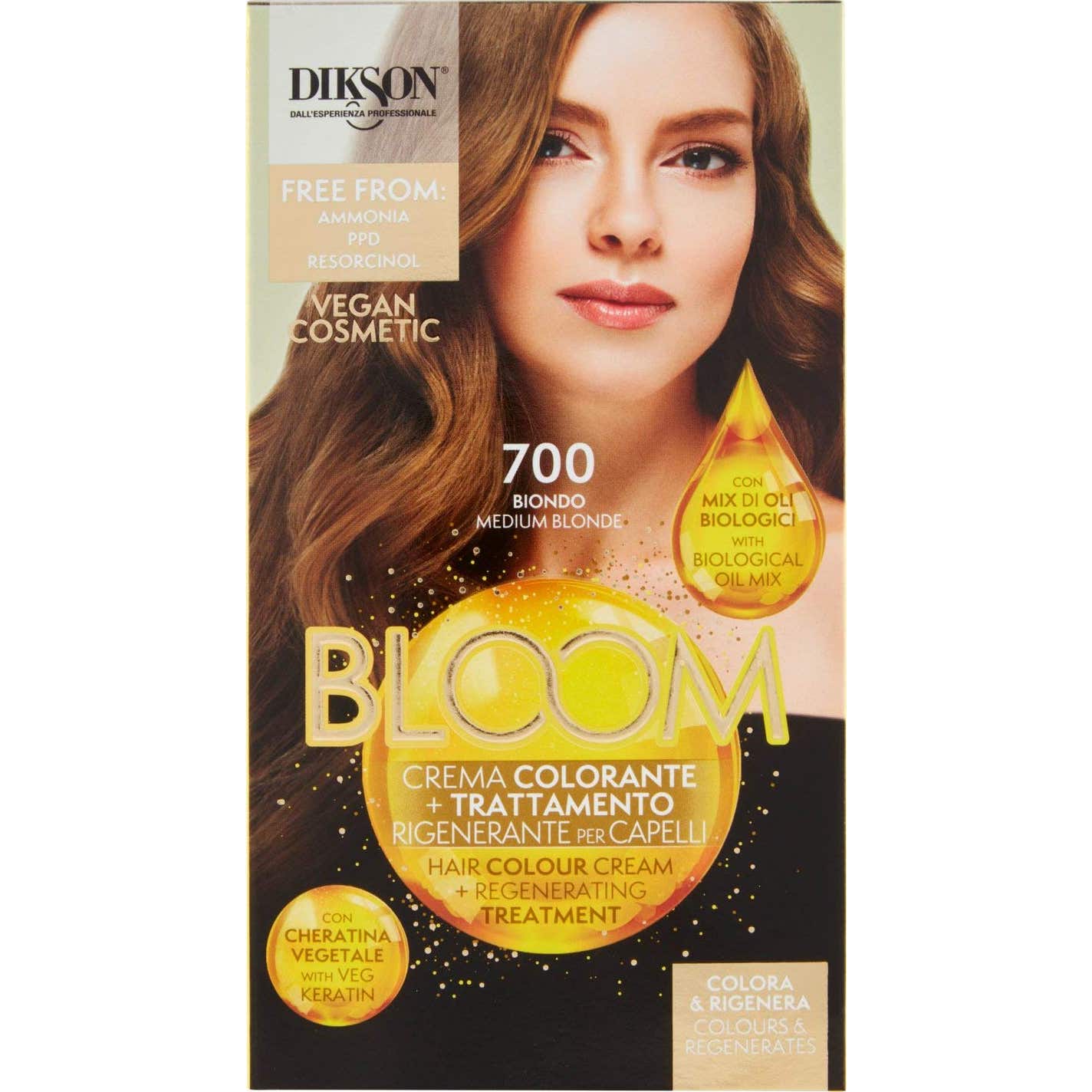 Dikson Bloom Crème de couleur 700 blond moyen 60ml