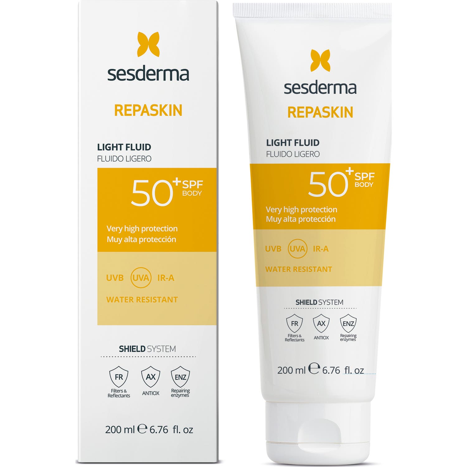 Sesderma Repaskin SPF50+ fotoprotector facial/body 200 ml