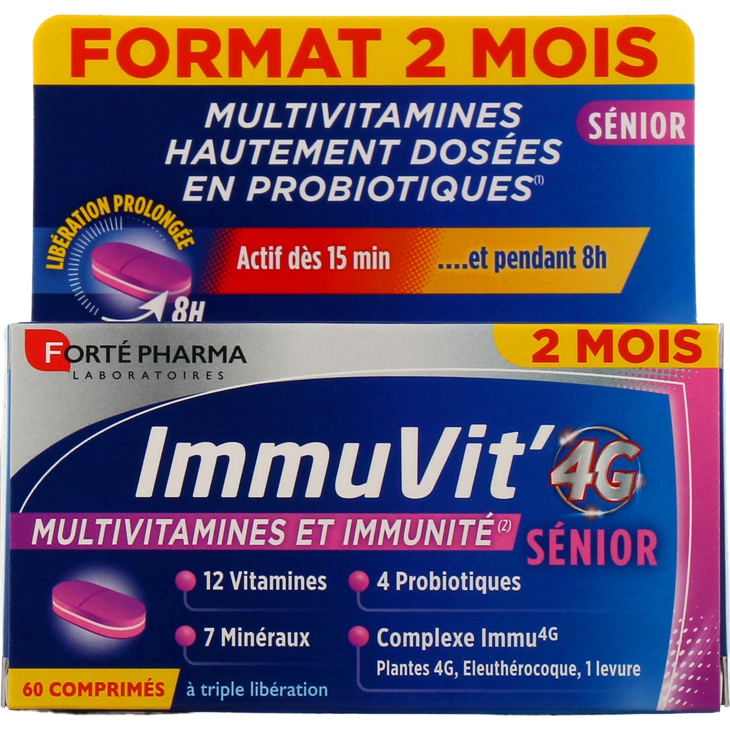 Forté Pharma Inmuvit' 4G Sénior 60 Comprimés