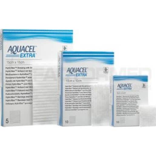 Convatec Aquacel Extra Hydro Fibre Pad 10x10cm 10uds