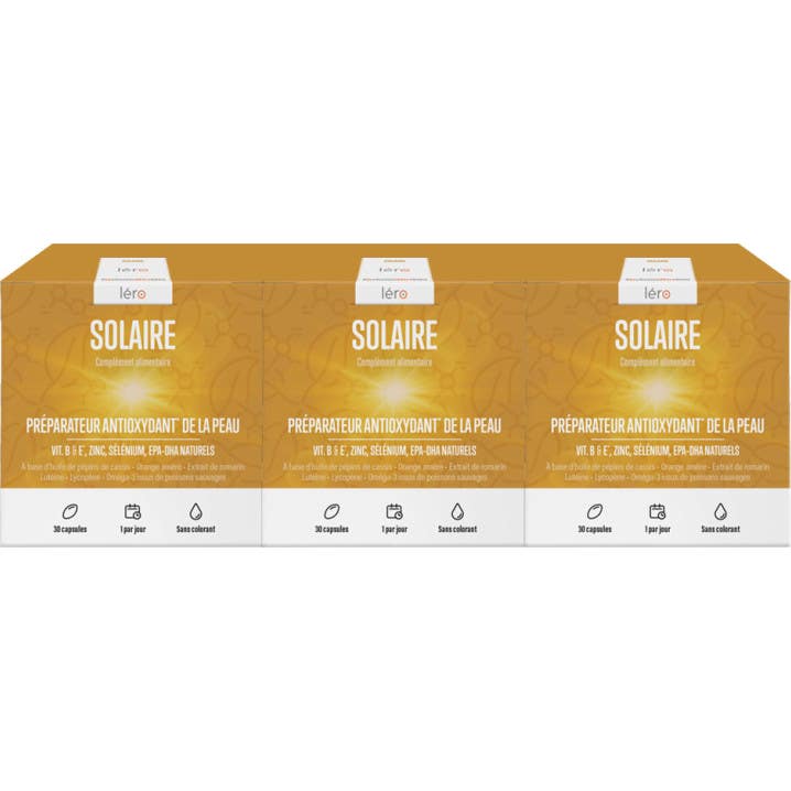 Léro Solaire Trio 3 x 30 Capsules dont 1 Offerte