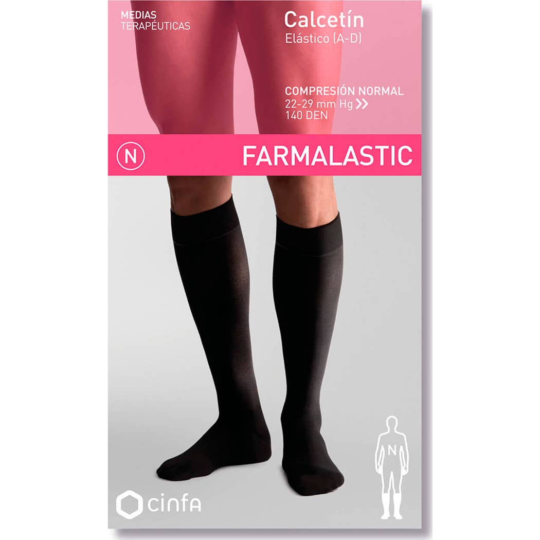 Farmalastic Chaussette Compression Normale Noir TG 1ut