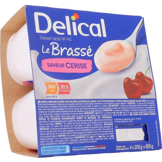 Delical Le Brassé Hp Hc Cerise 4x200g