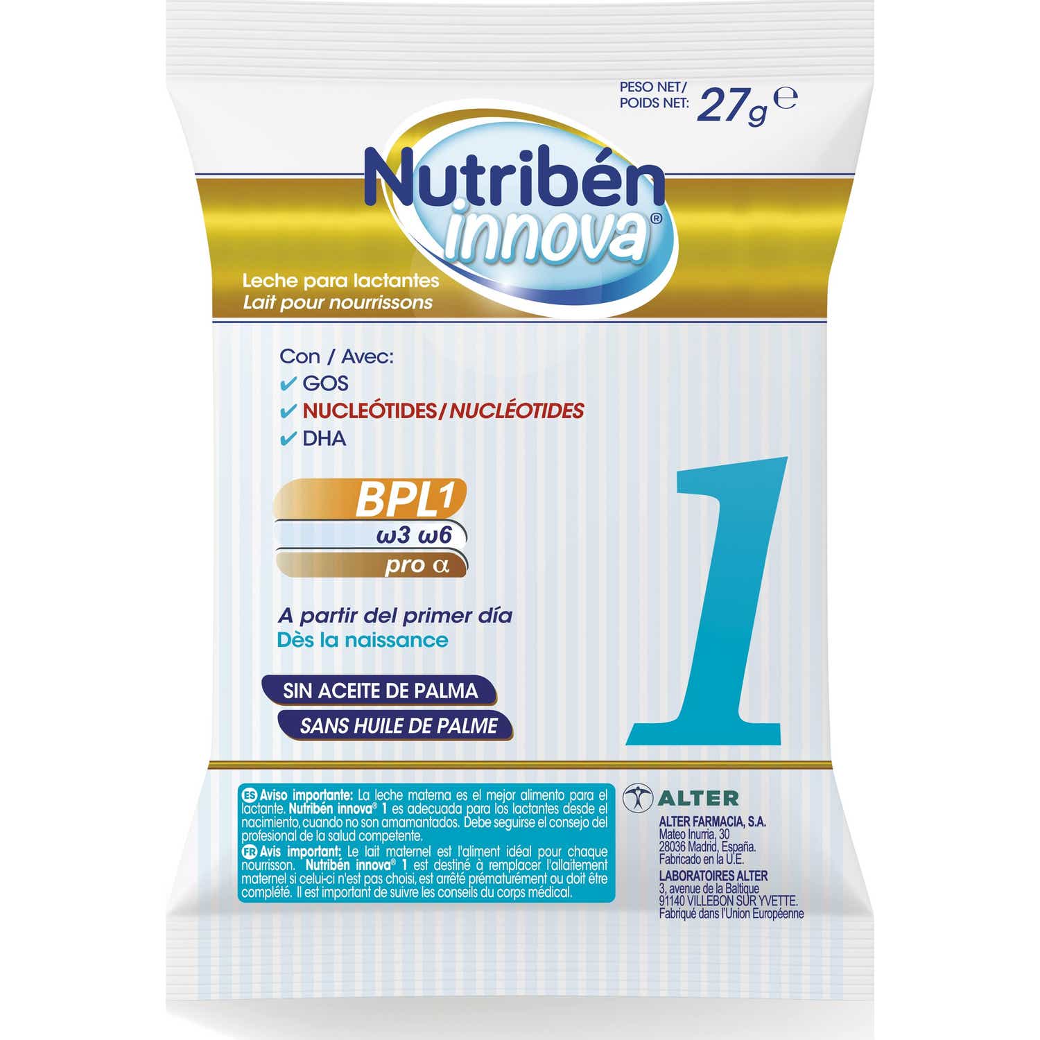 Nutribén® Innova® 1 Lait pour nourrissons 27g