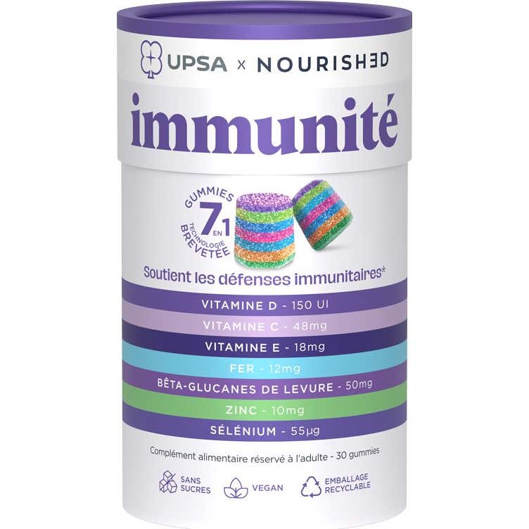 Upsa Nourish Immunité 7En1 30 Gummies