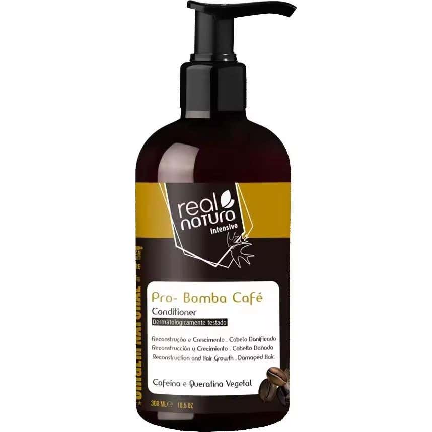 Real Natura Après-Shampooing Pro-Pompe Café 300ml