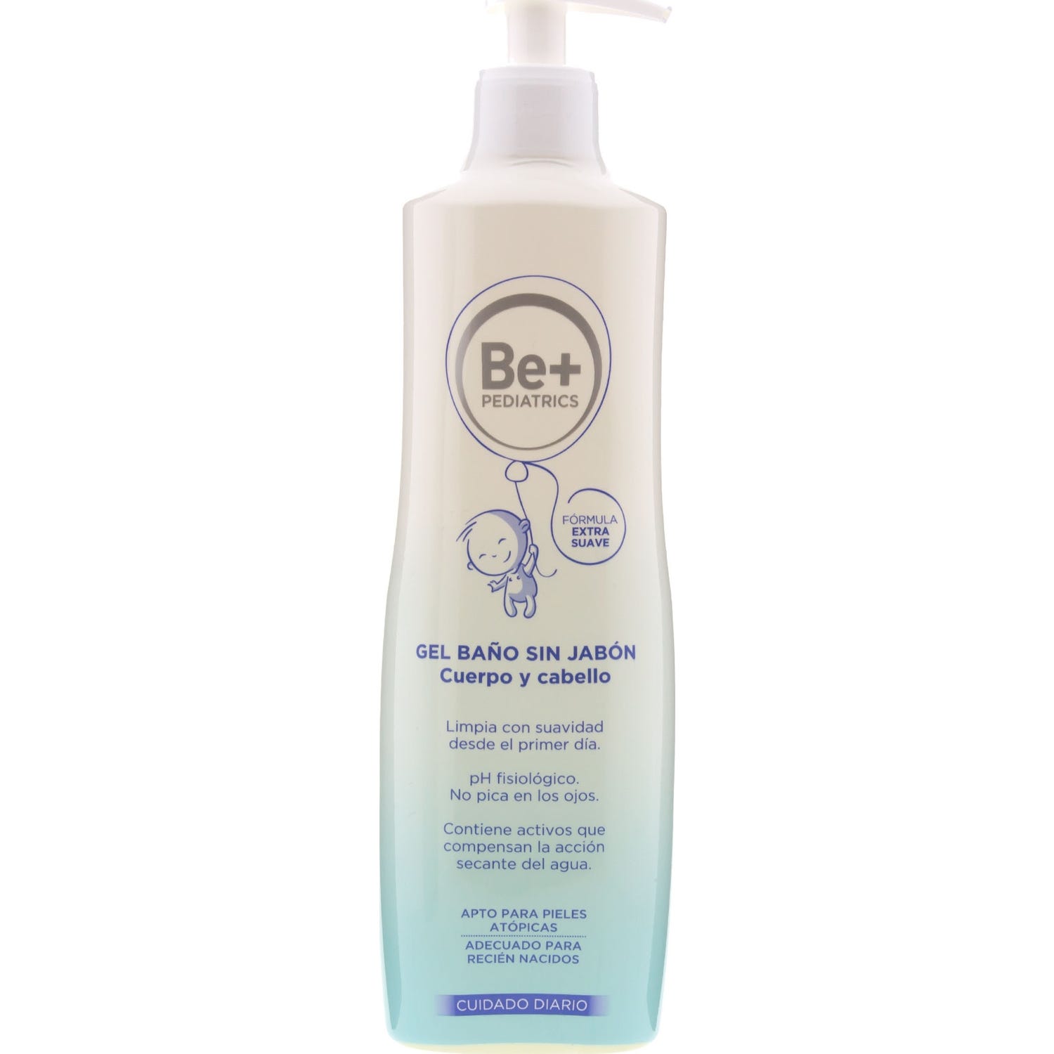 Be+ Pediatrics gel de bain sans savon 500ml