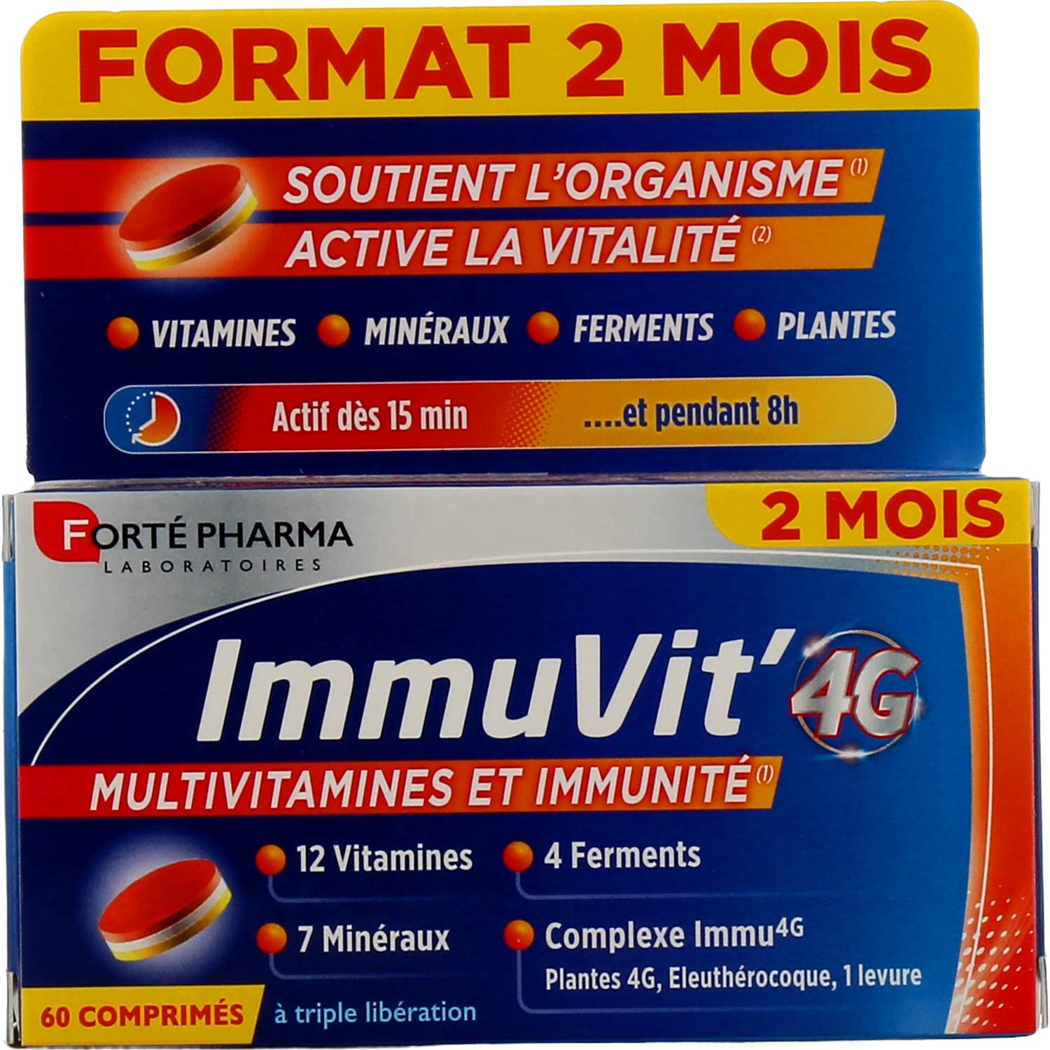 Forte Pharma Immuvit'4G Adulte 60comp