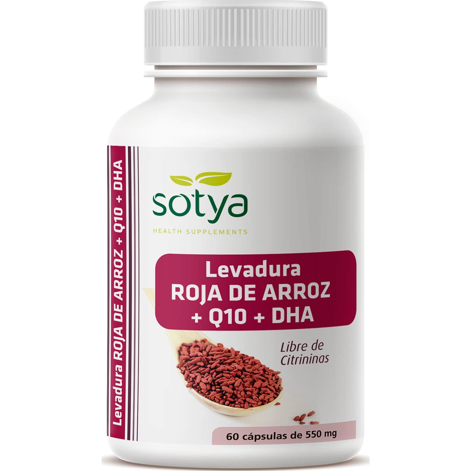 Sotya Riz À La Levure Rouge + Q10 +Dha 60caps